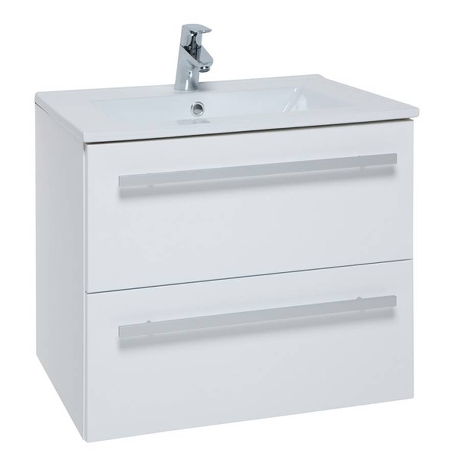 Purity Wall Mounted 2 Drawer WHITE 600*500*450