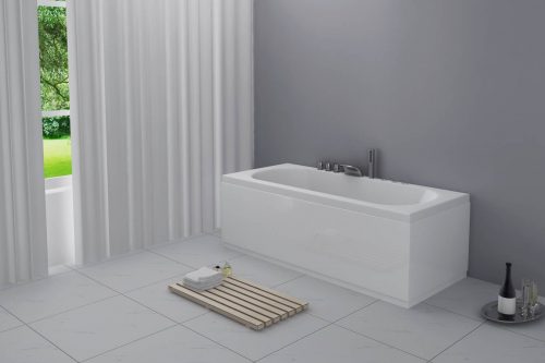 1700 Acubase Front Bath Panel White