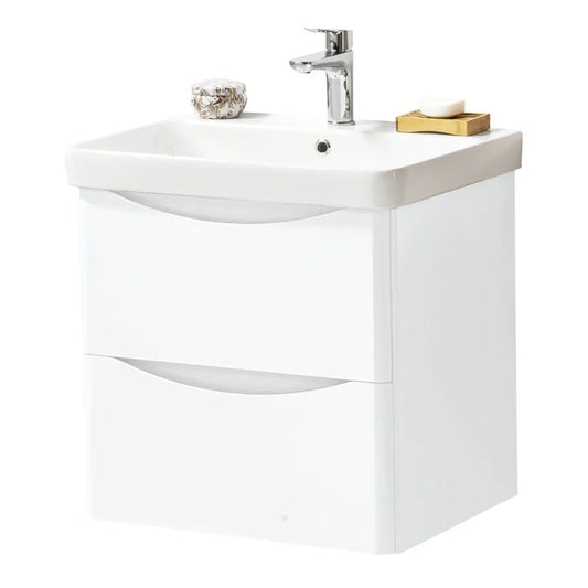 Arc 600mm Freestanding Vanity Unit & Basin - Matt Cashmere