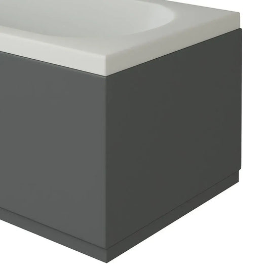 Acubase Waterproof End Bath Panel 700mm - Anthracite