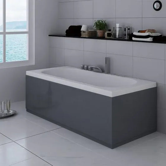 Acubase Waterproof Front Bath Panel 1700mm - Anthracite