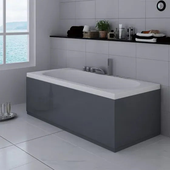 Acubase Waterproof End Bath Panel 700mm - Anthracite