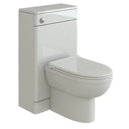 Comet Acubase Waterproof 500mm Toilet Unit - Gloss White