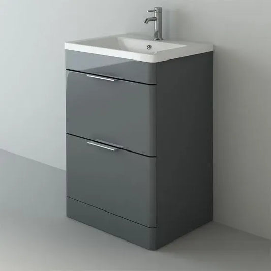 Comet Waterproof 750mm Vanity Unit & Ceramic Basin - Anthracite