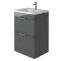 Comet Waterproof 750mm Vanity Unit & Ceramic Basin - Anthracite