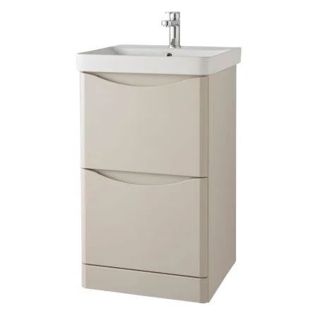 Arc 500mm Freestanding Vanity Unit & Basin - Matt Cashmere