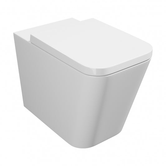 Genoa Square Back to Wall Rimless Toilet - Soft Close Seat