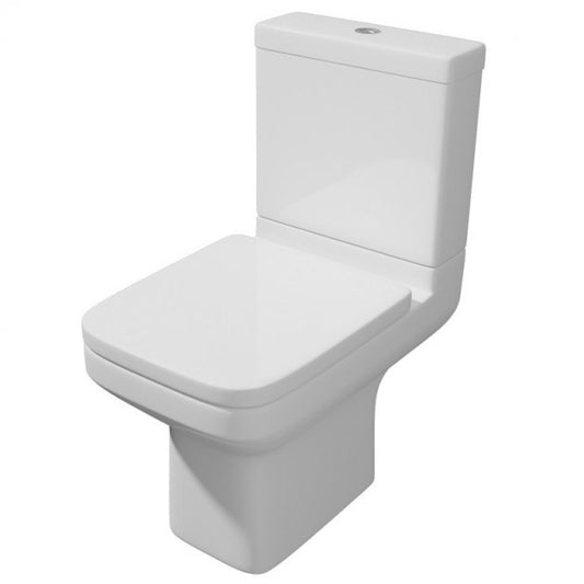 Trim Close Coupled Toilet with Cistern - Soft Close Seat